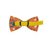 Picture of Cutie Ties Spooky Halloween Orange Dog Bow Tie Deluxe Quality 4" with Easy Slip Over Collar Elastic Bands to fit Most Collars Perfect for Small & Medium Sized Dogs-Custom Designs