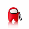 Picture of Among Us Airpods case Silicone Soft Protective Cover Style for Airpods 1&2, 3D Cartoon is Cute and Interesting it is The Best Gift for Teenagers(red)