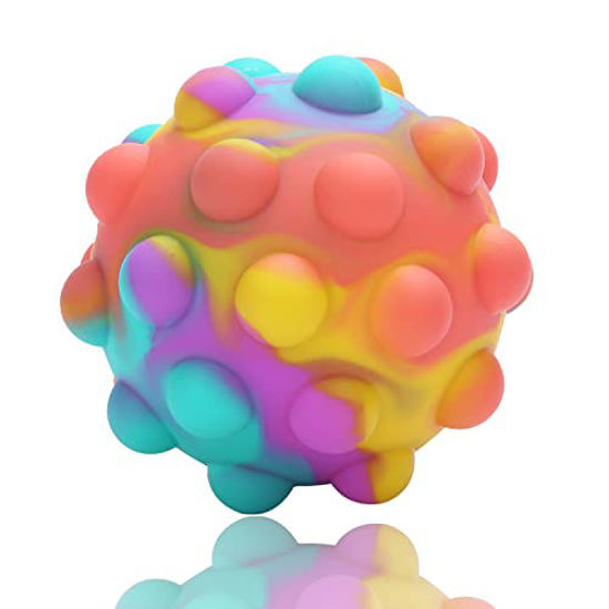 Picture of Pop Ball, 3D Fidget Ball Push Bubble 3D Anti-Compression Ball Adult Children Silicone Decompression Toy Gift Anxiety Relief fingertip Toy Early Education Brain Development Toy