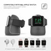 Picture of AhaStyle iWatch Stand Silicone Charging Dock Holder Accessories for Apple Watch Series 7/6/5/4/3/2/1/SE(45/44/42/41/40/38mm), Supports Nightstand ModeAdapters NOT Included(Dark Gray)