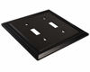 Picture of Harmon Designs Sunken Pearls Switch Plate/Wall Plate/Outlet Cover (Double Toggle, Matte Black)