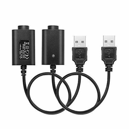 Picture of IBERLS (2 Pack) USB Smart Charger for USB Adapter Devices with LED Indicator Light, Smart Over-Charge Protection Power Cord