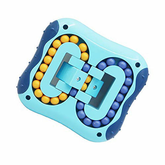 Picture of ODIKASO Rotating Magic Cube Fidget Spinner Toys for Kids Puzzle Educational Party Interaction Children's Carnival Activities Toy GiftsLake Blue