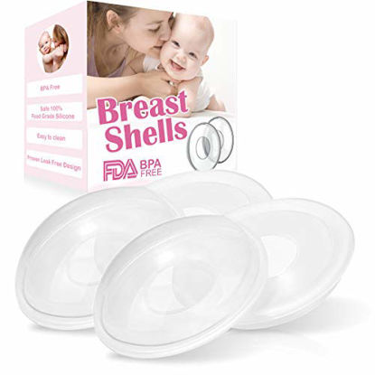 Mommyz Love Breast Shell & Milk Catcher for Breastfeeding Relief (2 in 1) Protect Cracked, Sore, Engorged Nipples & Collect Breast Milk Leaks During