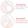 Picture of Breast Shells Milk Saver for Breastfeeding, 4 Pack BPA Free Breast Shield Nursing Cups Protect Sore Nipples Breast Milk Collection Shells