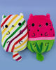 Picture of Cats vs Pickles - Rainbow Stripes & Water-Meow-Lon - 2-Pack - 4" Cute Cuddly Collectible Bean Plush Toy - are You Team Cat or Team Pickle Collect Them All!