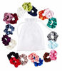 Picture of Scünci "The Original Scrunchie" Set of 20 Glam, Colorful Velvet Scrunchies in a Convenient Drawstring Storage Bag