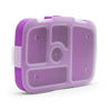 Picture of Bentgo Kids Tray (Purple) with Transparent Cover for At-Home Meals, Lunch Meal Prep, and More