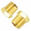 Picture of Taisher 5PCS Brass Reducer Hex Bushing Threaded Pipe Fitting 1/2" NPT Male x 3/8" NPT Female Adapter