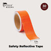 Picture of Orange Safety Reflective Tape for Cars, Boats, Reflector Signs (2 in x 30 ft)