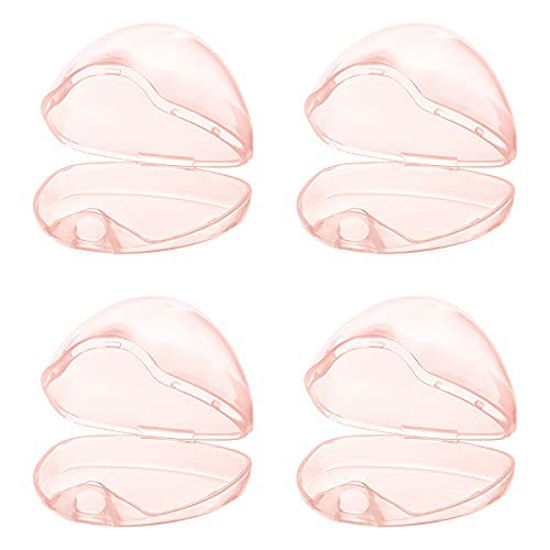 Picture of Accmor Pacifier Case, Pacifier Holder Case, Pacifier Container for Travel, BPA Free,Transparent Pink, 4 Pack