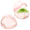 Picture of Accmor Pacifier Case, Pacifier Holder Case, Pacifier Container for Travel, BPA Free,Transparent Pink, 4 Pack