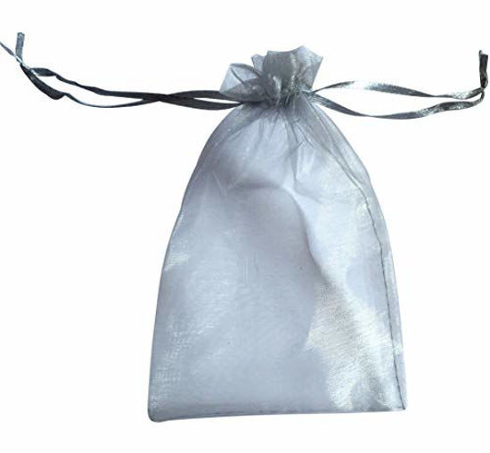 Sheer drawstring outlet pouches