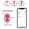 Picture of Wireless Camera Shutter Remote Control for Smart Phones- Compatible with iOS/Android (Pink+Green+White+Black)