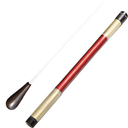 Picture of Music Band Conducting Baton Orchestra Baton Black Walnut Handle Baton with Tube case(Black Walnut Handle)