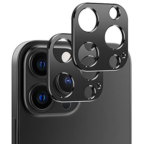 Picture of Dadanism iPhone 13 Pro/iPhone 13 Pro Max Camera Lens Protector 2021, [2-Pack] Ultra-Thin/Anti-Fingerprint/Anti-Scratch Aluminum Alloy Camera Lens Protector Film for iPhone 6.1/6.7 inch 2021, Black