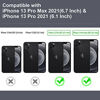 Picture of Dadanism iPhone 13 Pro/iPhone 13 Pro Max Camera Lens Protector 2021, [2-Pack] Ultra-Thin/Anti-Fingerprint/Anti-Scratch Aluminum Alloy Camera Lens Protector Film for iPhone 6.1/6.7 inch 2021, Black