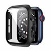 Picture of 6 Pack Hard Case Compatible for Apple Watch Series 3 42mm with Built-in Tempered Glass Screen Protector,JZK Thin Bumper Full Coverage Bubble-Free Cover for iWatch Series 3/2/1 42mm Accessories