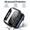 Picture of 6 Pack Hard Case Compatible for Apple Watch Series 3 42mm with Built-in Tempered Glass Screen Protector,JZK Thin Bumper Full Coverage Bubble-Free Cover for iWatch Series 3/2/1 42mm Accessories