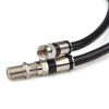 Picture of GTOTd Coaxial Cable (10 Feet) with RG6 Coax Cable Connector (and F-Type Cable Extension Adapter) White Coax Satellite TV 75 Ohm Cable ¡­