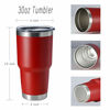 Picture of HASLE OUTFITTERS 30oz Tumbler Stainless Steel Coffee Tumbler Double Wall Vacuum Insulated Travel Mug with Lid (Red, 1 Pack)