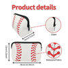 Picture of Baseball Cosmetic Bag Softball Waterproof Toiletry Makeup Organizer Case With Chapstick Holder Keychain For Women, Girls, Team Player Coaches