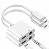 Picture of [2 Pack] Headphone Adapter for iPhone,3.5mm Jack Adapter Dual Ports Dongle Charge Jack AUX Audio with iPhone 11/11Pro/11Pro Max/XR/Xs/Xs Max/X/8/8Plus 7/7Plus-T007