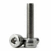 Picture of M6-1.0 x 45mm Socket Head Cap Screws Metric, Allen Socket Drive, 304 Stainless Steel (A2-70), Full Thread, Bright Finish, Machine Thread, Quantity 25