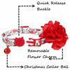 Picture of BoomBone Cat Christmas Collar Flower,Breakaway Puppy Collars Charms Pet Xmas Accessories