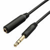 Picture of TISINO 1/4 Extension Cable 6 ft, Headphone Extension Cable Quarter inch TRS Male to Female Stereo Guitar Extension Cable Cord