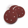 Picture of Jiayouy 180 Grit 9 Inch 6 Hole Hook and Loop Sanding Disc Flocking Sandpaper for Random Orbit Sander 10Pcs