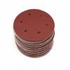 Picture of Jiayouy 180 Grit 9 Inch 6 Hole Hook and Loop Sanding Disc Flocking Sandpaper for Random Orbit Sander 10Pcs