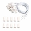 Picture of VictorsHome Magnetic Reed Switch RC-33 NC Recessed Wired Window Door Contact Sensor for Home Security and Burglar Alarm Systems 5 Pcs