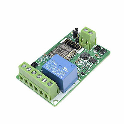 Picture of Ximimark 1Pcs ESP8266 Network Relay WIFI Module 220V 10A DC 7-30V 4 Layers Board TVS Input Automatic Protection