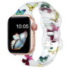 Picture of Witzon Cute Transparent Bands Compatible with Apple Watch Bands 38mm 40mm 42mm 44mm for Women Men, Soft Silicone Sport Strap Replacement Band for iWatch Series 7/6/5/4/3/2/1/SE, 42/44mm, Butterflies