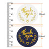 Picture of Thank You Stickers, 2 Rolls of 1000, 1.5 Inches in Diameter, Rose Gold Fonts, White/Blue Waterproof Thank You Stickers for Seal and Decorate Bags, Envelopes, Boxes, Greeting Cards, Gifts, Crafts