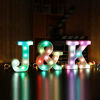 Picture of LED Colorful Letter Lights Light Up Letter Sign-Auto Color Changing Night Light Party Wedding Event Birthday Bar Home Decoration (Colorful J)