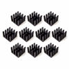 Picture of Easycargo 10pcs 14mm Heatsink Kit + pre Applied 3M 8810 Thermal Conductive Adhesive Tape, Cooler Heat Sink Set for Cooling GPU IC Chips VRAM VGA RAM (10pcs 14x14x10mm Black)