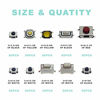 Picture of QTETAK 200 Pcs 10 Value Micro Momentary Tactile Push Button Switch Tact Assortment Kit