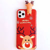 Picture of Changjia Christmas Case for iPhone 13 Pro Max 6.7'', Merry Christmas Soft TPU 3D Cute Snowman Santa/Elk Antlers Deer Pretty Protective Festival Gift Case for Apple iPhone 13 Pro Max 6.7'' 2021 (Red)