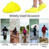 Picture of Waterproof Silicone Shoe Cover,Reusable Non Slip Rubber Rain Shoe Cover Unisex Shoe Protectors Outdoor with Non-slip Sole for Rainy and Snowy