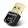 Picture of Bluetooth Adapter for PC, Maxuni USB Mini Bluetooth 5.0 Dongle for Computer Desktop Wireless Transfer for Laptop Bluetooth Headphones Headset Speakers Keyboard Mouse Printer Windows 10/8.1/8/7