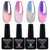 Picture of Omainy Gel Nail Polish Set -Color Changing Gel Nail Polish Set Purple Blue Pink Red Laverder Wind Red Black Color Changing Gel Polish Soak Off UV LED Thermal Temperature Art (1011)