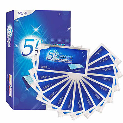 Picture of Teeth Whitening Strips, 5D Whitening Stips, Teeth White Strips for Gum Health and Refresh Breath, Teeth Stain Removal, Mint Flavor - Treatments for Teeth Care 28 Pcs,14 Packs