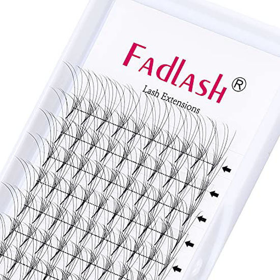 Picture of Lash Fans D Curl 0.07 14mm 5D Lash Extensions Short Stem Premade Eyelash Extensions Optinal 3D 5D Thickness 0.07 0.10mm C D Curl 8-20mm Length (5D-0.07-D, 14mm)