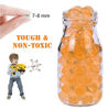 Picture of TANSAR Water Balls Beads Refill Ammo (7-8 mm,6 Pack,10000 Pieces Per Pack),Gel Splater Ball Blaster Bullets Made of Non-Toxic Eco Friendly Water Ball Compatible with Splatter Gall Gun,Orange Colour