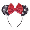 Picture of JIAHANG Mouse Ears Headband Polka Dot Sequin Bow Hair Hoop, Party Decoration Costume Headwear Hair Accessories for Women Girls