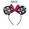 Picture of JIAHANG Mouse Ears Headband Polka Dot Sequin Bow Hair Hoop, Party Decoration Costume Headwear Hair Accessories for Women Girls