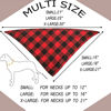 Picture of Realeaf 2Pcs Dog Bandanas Buffalo Plaid Pet Scarves Reversible Checkered Kerchief Classic Triangle Dog Bibs Costume Decoration Accessories for Small Dogs Cats Pets