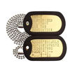 Picture of Personalized Military Dog Tags - Real BRASS